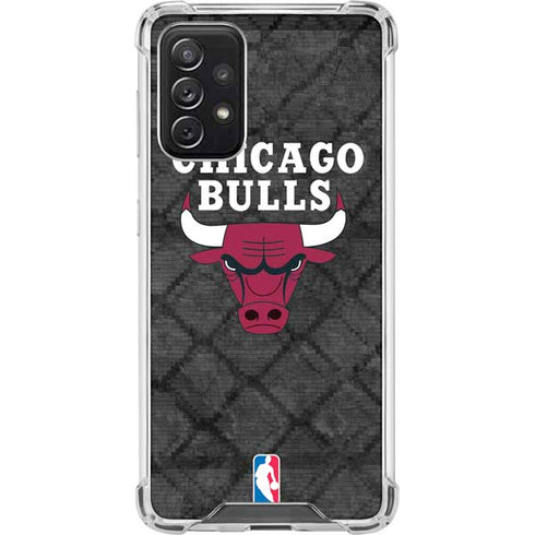 NBA Chicago Bulls Dark Rust Galaxy A72 5G Clear Case